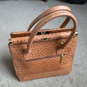 Pelle Di Giado handbag ostrich style.